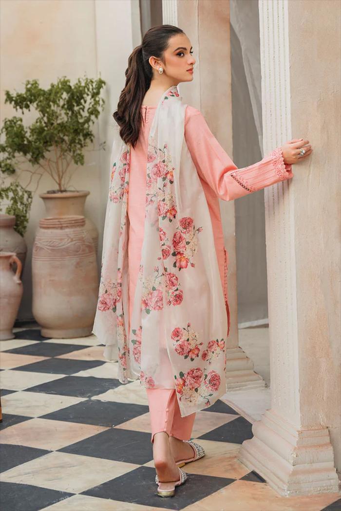 3-Piece Women's Unstitched Embroidered Suit