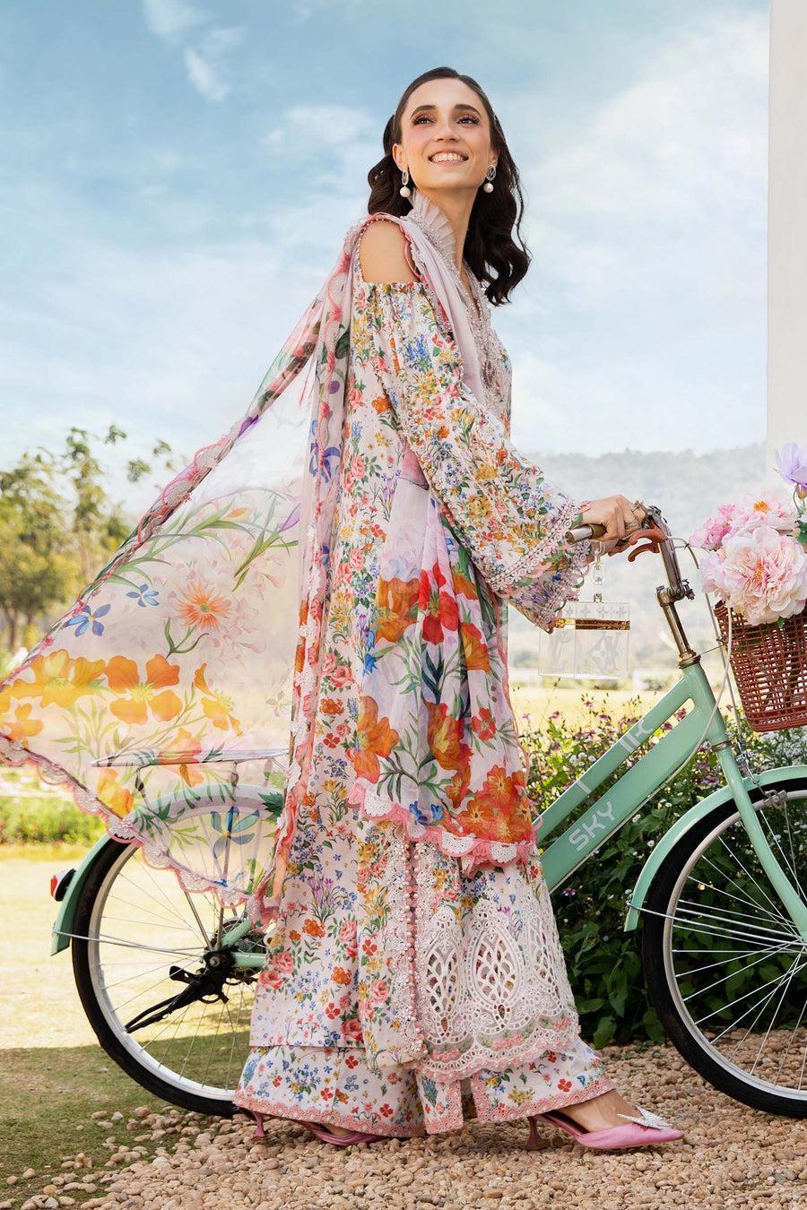 Summer 3-Piece Women's Unstitched Digital Print Suit
