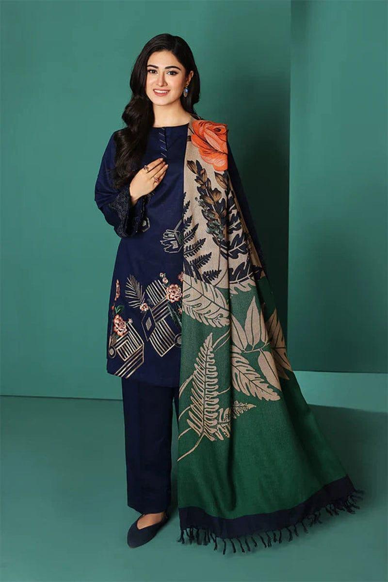 3 Pcs Women's Unstitched Embroidered Suit – Fashion Kahani