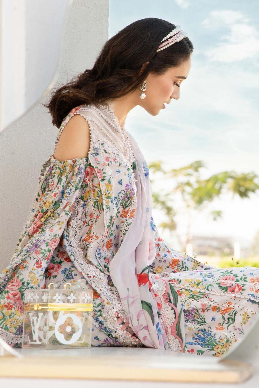 Summer 3-Piece Women's Unstitched Digital Print Suit