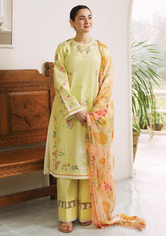 3-Piece Women's Unstitched Embroidered Suit