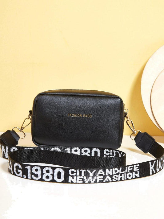 Chic Black-Red PU Leather Crossbody Bag for Girls – Fashion Kahani