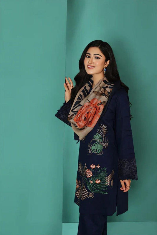 3 Pcs Women's Unstitched Embroidered Suit – Fashion Kahani