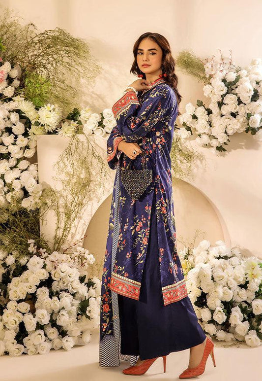 3Pc Digital Printed Unstitched Suit