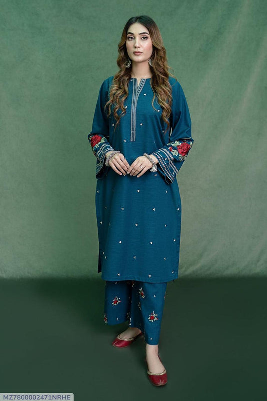 2 Pcs Women's Unstitched Embroidered Suit – Fashion Kahani