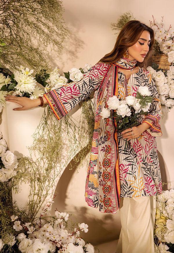 3Pc Digital Printed Unstitched Suit